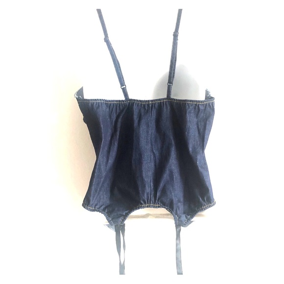 Designs by Faris Custom Made Denim Corset - Picture 3 of 8